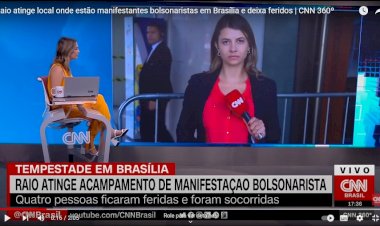 Raio atinge local onde estão manifestantes bolsonaristas em Brasília e deixa feridos