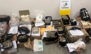 Polícia apreende drogas e arma na unidade dos Correios na Bahia