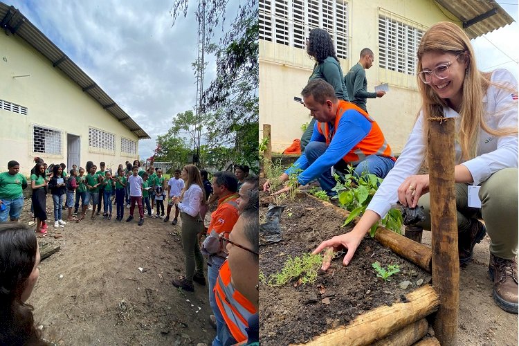 BAMIN entrega horta orgânica em escola municipal de Ilhéus