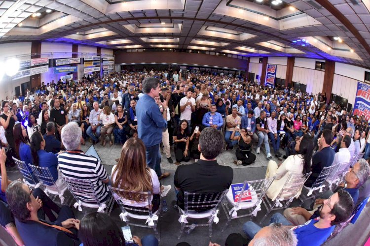 Em evento lotado, ACM Neto diz que vereadores terão canal direto para apresentar demandas na Bahia: “Vão ter vez e voz”